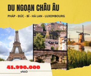 TOUR TÂY ÂU 5 NƯỚC ( 9N8Đ)